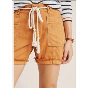 Anthropologie Burnt Orange Wilder Utility Shorts Boho Women’s Size 27